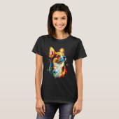 T-shirt Corgi impressionniste (Devant entier)
