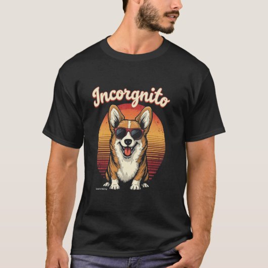T-shirt Corgi Incognito (Devant)