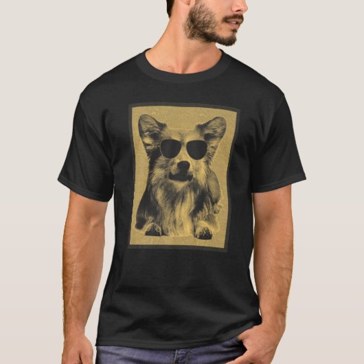 T-shirt Corgi incognito (Devant)