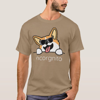 T-shirt CORGI INCOGNITO Drôle Corgis dans déguisé chien ga