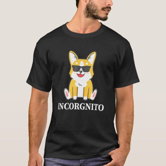 T-shirt Corgi Incorgnito Corgi (Devant)
