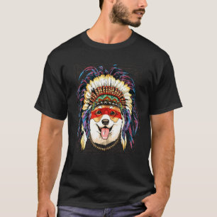 T-shirt Corgi Indien Natif Chien Indien Natif Américain