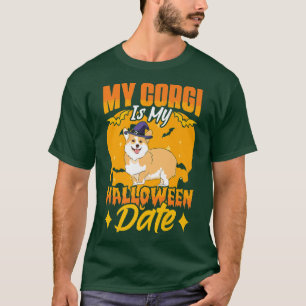 T-shirt Corgi Is My Halloween Date