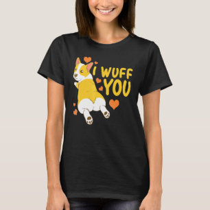 T-shirt Corgi Je T'Aime Humour Saint-Valentin