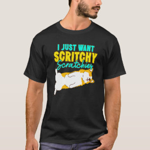 T-shirt Corgi Je Veux Juste Des Scratchies Scratchies Mign