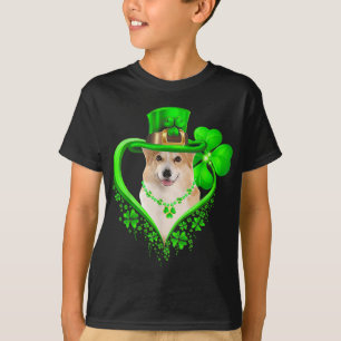T-shirt Corgi Jour de la Saint Patrick Lover Irlandais Sha