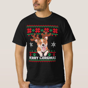 T-shirt Corgi Joyeux Corgmas