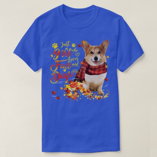 T-shirt Corgi Juste Une Fille Qui Aime Chuter Et Chiens (Design devant)