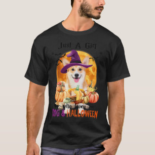 T-shirt Corgi Juste Une Fille Qui Aime Les Chiens Et Hallo