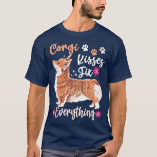 T-shirt Corgi kisses fi everything Funny dog lovers holder