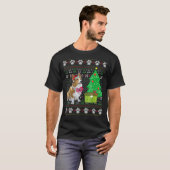 T-shirt Corgi laide chien de Noël (Devant entier)