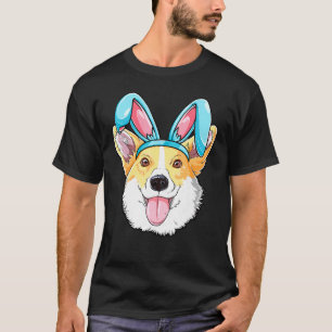 T-shirt Corgi Lapin de Pâques Garçons Filles Enfants Homme