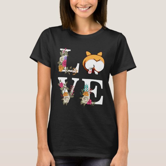 T-shirt Corgi Love Butt (Devant)