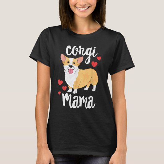 T-shirt Corgi Mama (Devant)
