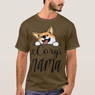 T-shirt Corgi Mama Corgi Maman Amoureux des chiens-550