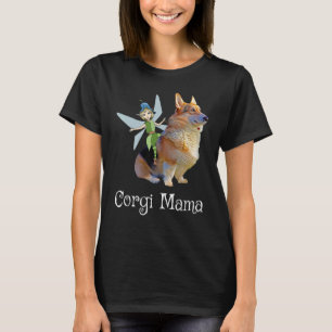 T-shirt Corgi Mama Cute Pembroke Welsh Corgi & Fairy Retro