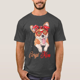 T-shirt Corgi Mama mignonne chiot chèvre chien maman Amour