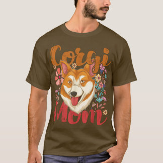 T-shirt Corgi Maman Chien Propriétaire Animal Cute Animal 