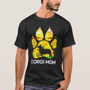 T-shirt Corgi maman tournesol corgi chien maman chien mama