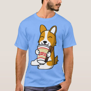 T-shirt Corgi Manger Instant Ramen nouilles Dog-470
