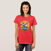 T-shirt Corgi manger Ramen (Devant entier)