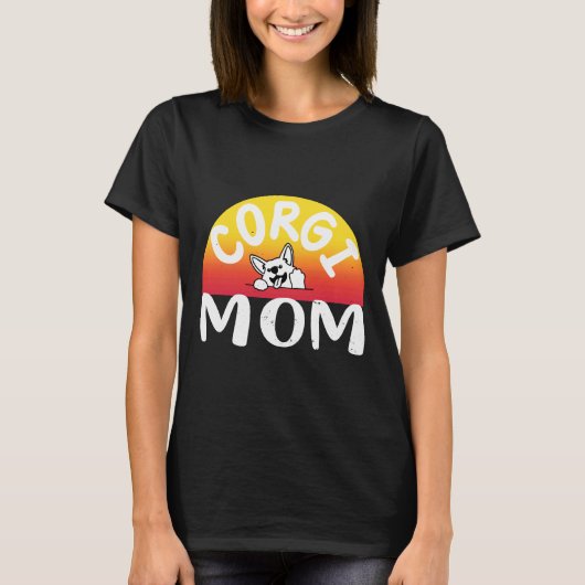 T-shirt Corgi Mom 320 (Devant)