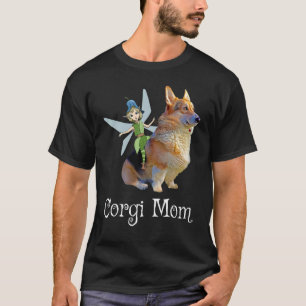 T-shirt Corgi Mom Pembroke Welsh Corgi & Fairy Retro Dog