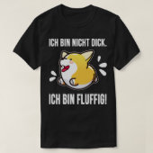 T-shirt Corgi nicht dick fluffig (Design devant)