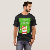 T-shirt Corgi Noël Joyeux Corgmas (Devant entier)