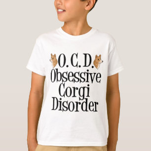 T-shirt Corgi Obsessionnel Trouble Drôle Enfants