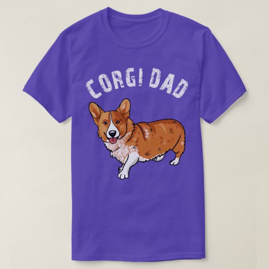 T-shirt Corgi Papa (Design devant)