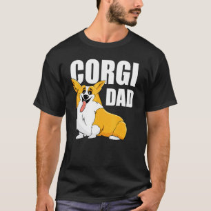T-shirt Corgi Papa Homme Graphique Pembroke Welsh Corgi