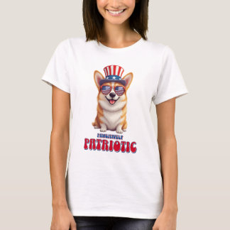 T-shirt Corgi patriotique - patriotique