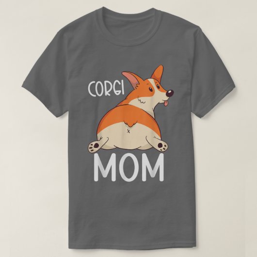 T-shirt Corgi Pembroke Lover Corgi Maman (Design devant)