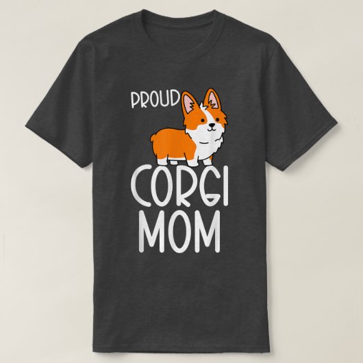 T-shirt Corgi Pembroke Lover Fier Corgi Maman (Design devant)