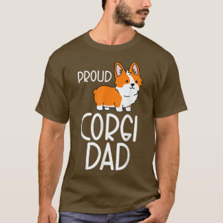 T-shirt Corgi Pembroke Papa Propriétaire Fier Corgi Papa