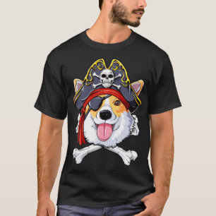 T-shirt Corgi Pirate pour Hommes Femmes Garçons Filles Enf