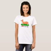 T-shirt corgi (pixel art ) (Devant entier)