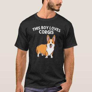 T-shirt Corgi pour garçons Enfants Welsh Corgi animal chie