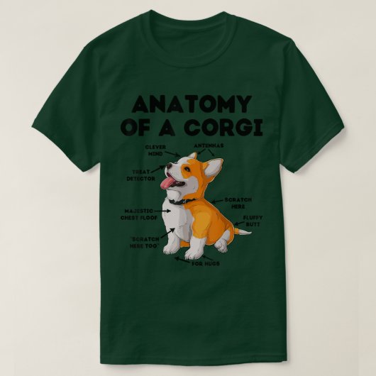 T-shirt Corgi Puppy Lover (Design devant)