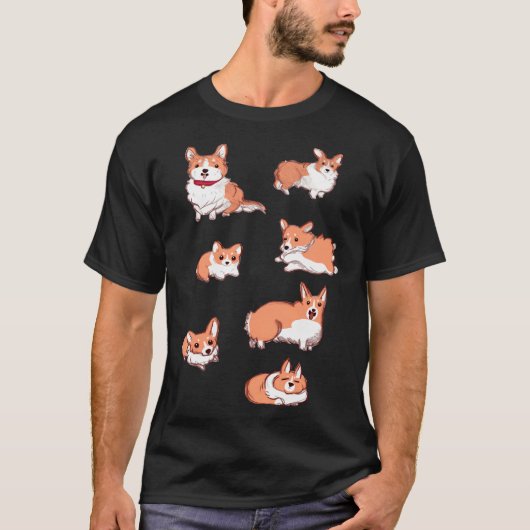 T-shirt Corgi Pups (Devant)