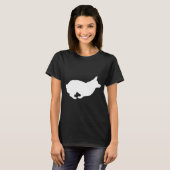 T-shirt Corgi Running Profil Silhouette Corgi Propriétaire (Devant entier)