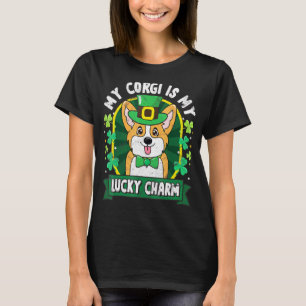 T-shirt Corgi Saint-Patrick Porte-Bonheur Maman Papa