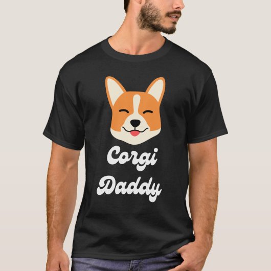 T-shirt Corgi-Shirt Corgi Dad Funny Father Day Gift (Devant)