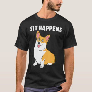 T-shirt Corgi Sit Happens