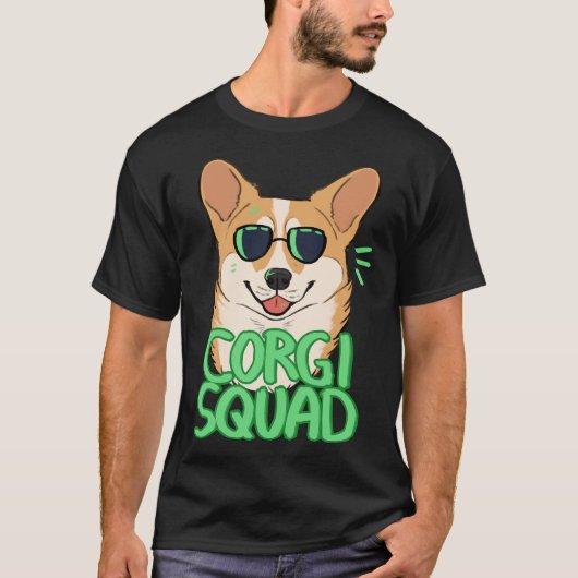 T-shirt Corgi Squad Rouge (Devant)