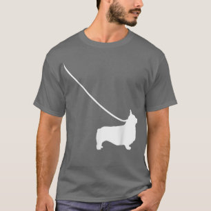 T-shirt Corgi Sur Un Poireau De Chien Animaux De Compagnie