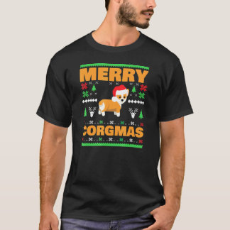 T-shirt Corgi Ugly Christmas