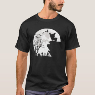T-shirt Corgi Under Moon Halloween Chien