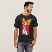 T-shirt Corgi Vampire Joli Vampire Halloween (Devant entier)